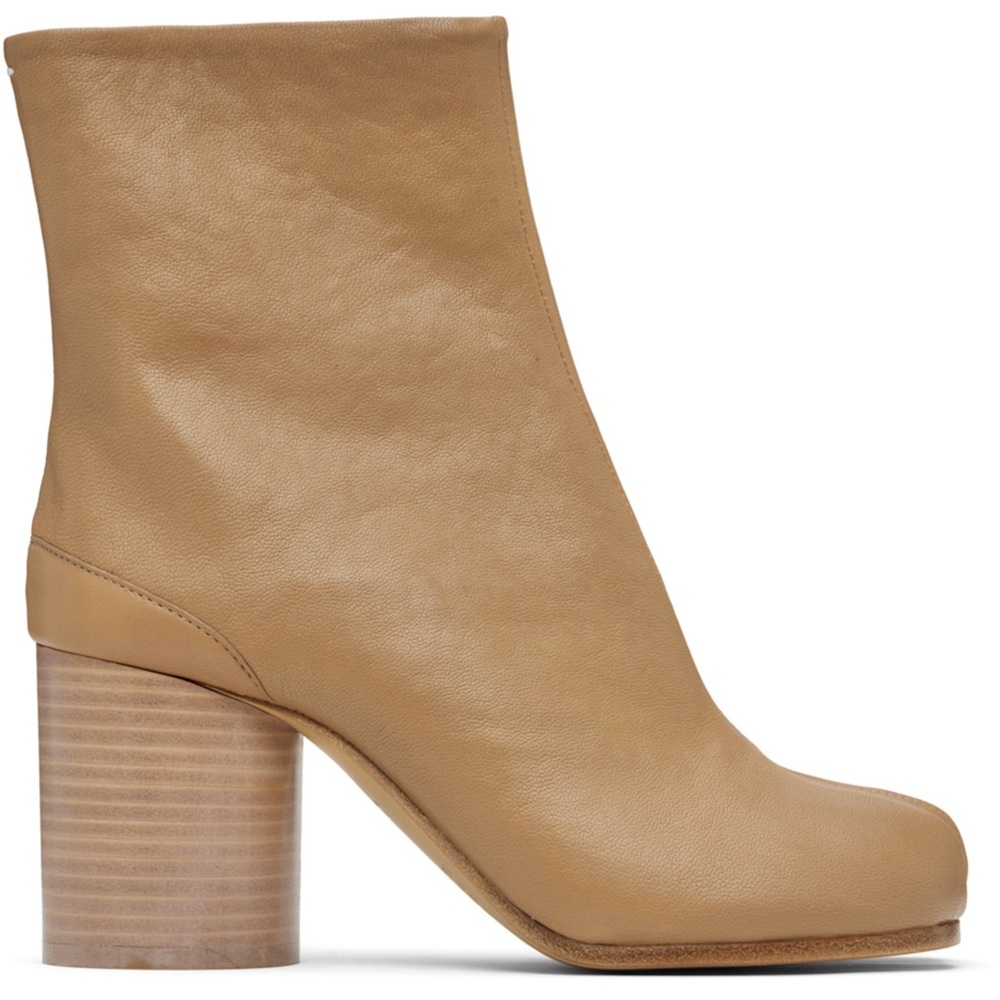 NIB ✨ MAISON MARGIELA Beige Tabi Ankle Boots 80mm